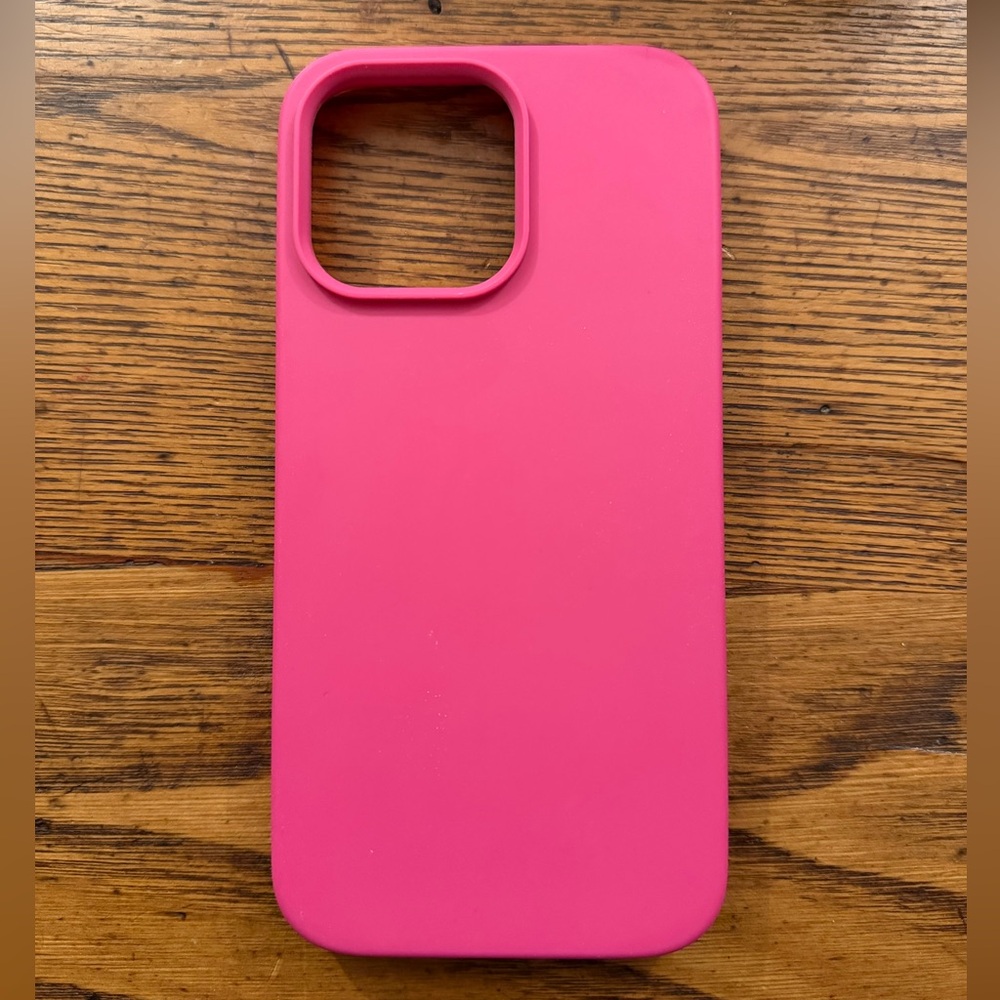 Pink Silicone iPhone 14 Pro Max Case